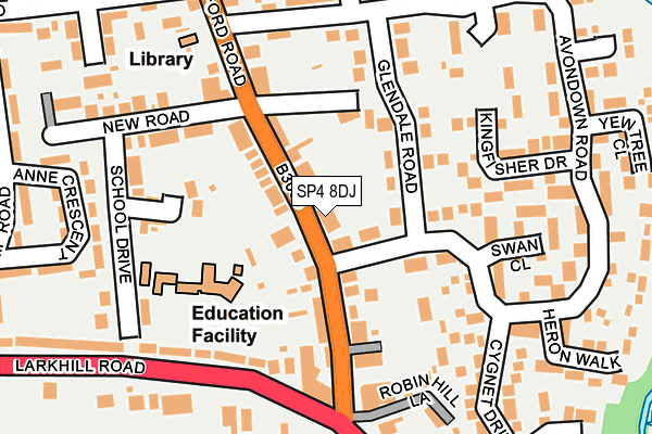 SP4 8DJ map - OS OpenMap – Local (Ordnance Survey)