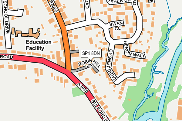 SP4 8DN map - OS OpenMap – Local (Ordnance Survey)