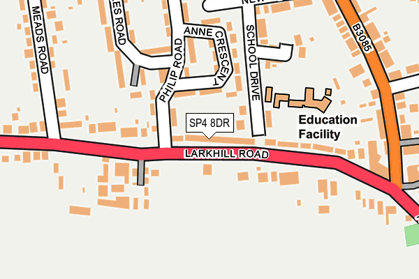 SP4 8DR map - OS OpenMap – Local (Ordnance Survey)