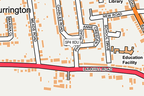 SP4 8DU map - OS OpenMap – Local (Ordnance Survey)