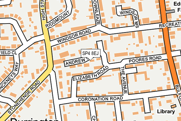 SP4 8EJ map - OS OpenMap – Local (Ordnance Survey)