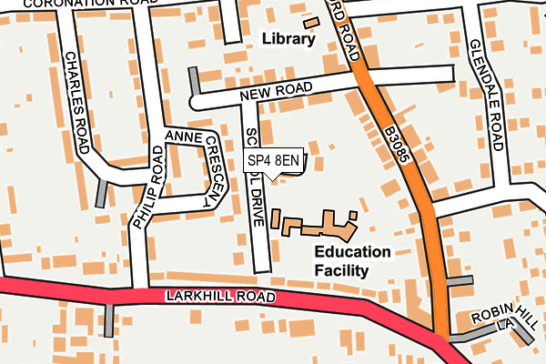 SP4 8EN map - OS OpenMap – Local (Ordnance Survey)