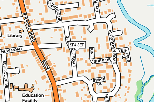 SP4 8EP map - OS OpenMap – Local (Ordnance Survey)