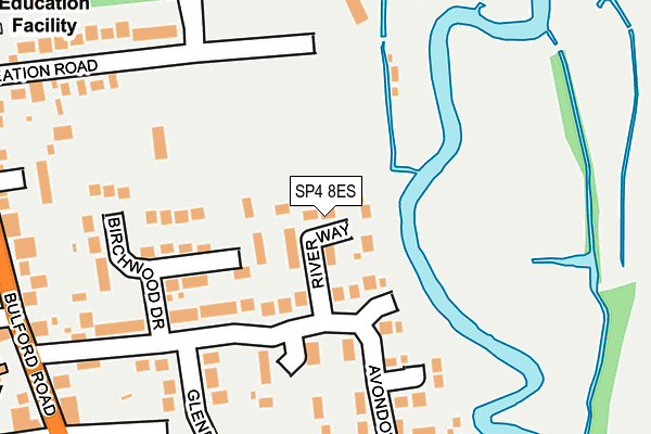 SP4 8ES map - OS OpenMap – Local (Ordnance Survey)