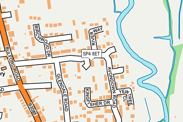 SP4 8ET map - OS OpenMap – Local (Ordnance Survey)