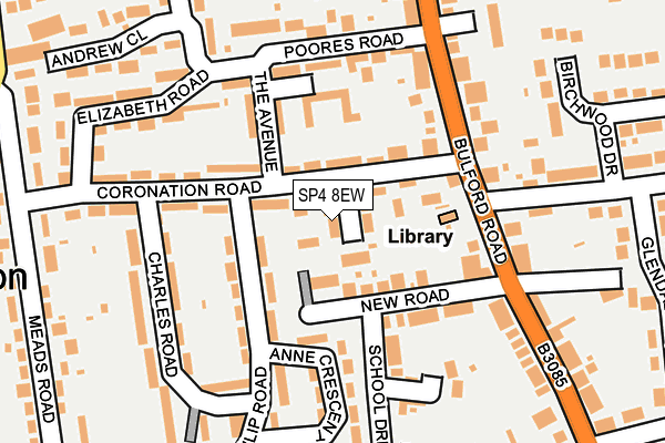 SP4 8EW map - OS OpenMap – Local (Ordnance Survey)