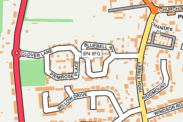 SP4 8FG map - OS OpenMap – Local (Ordnance Survey)