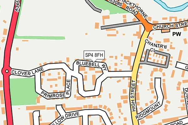 SP4 8FH map - OS OpenMap – Local (Ordnance Survey)