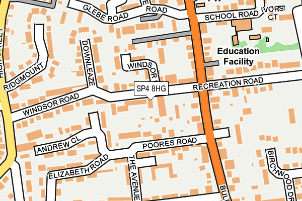 SP4 8HG map - OS OpenMap – Local (Ordnance Survey)