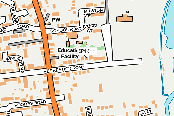 SP4 8HH map - OS OpenMap – Local (Ordnance Survey)