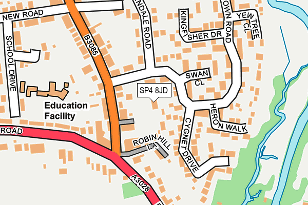 SP4 8JD map - OS OpenMap – Local (Ordnance Survey)