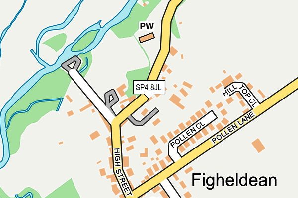 SP4 8JL map - OS OpenMap – Local (Ordnance Survey)