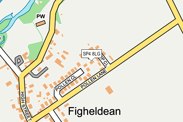 SP4 8LG map - OS OpenMap – Local (Ordnance Survey)