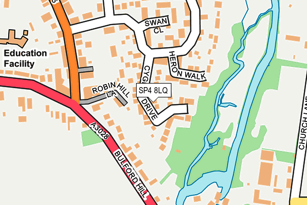 SP4 8LQ map - OS OpenMap – Local (Ordnance Survey)