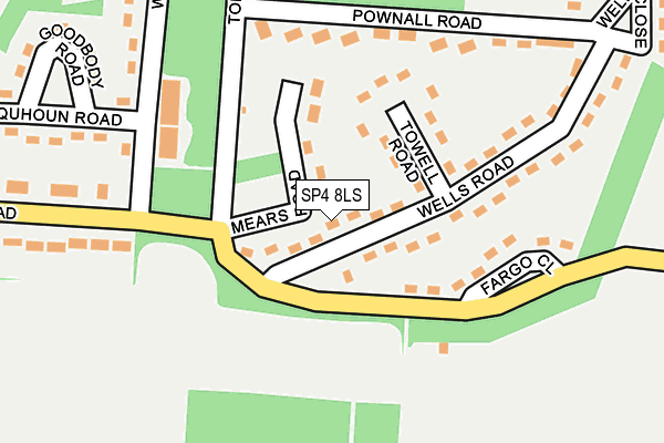 SP4 8LS map - OS OpenMap – Local (Ordnance Survey)