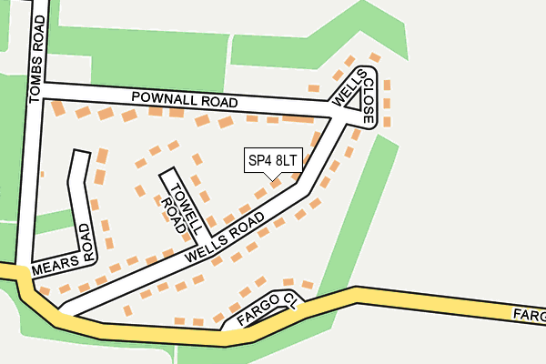 SP4 8LT map - OS OpenMap – Local (Ordnance Survey)