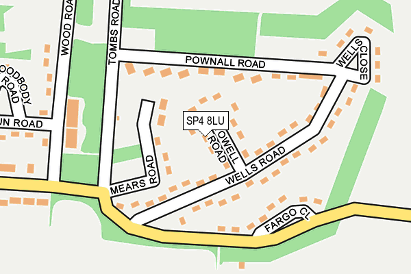 SP4 8LU map - OS OpenMap – Local (Ordnance Survey)