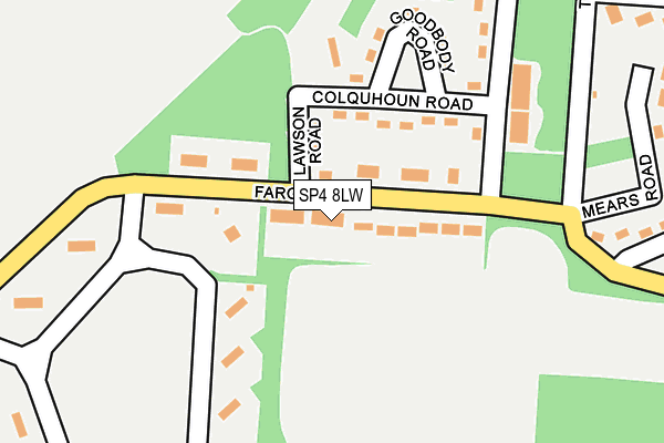 SP4 8LW map - OS OpenMap – Local (Ordnance Survey)