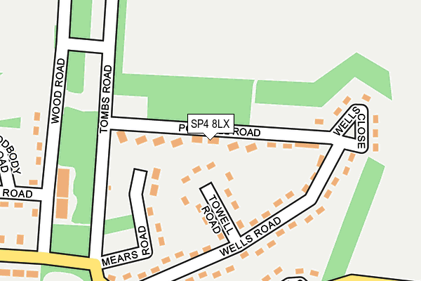 SP4 8LX map - OS OpenMap – Local (Ordnance Survey)