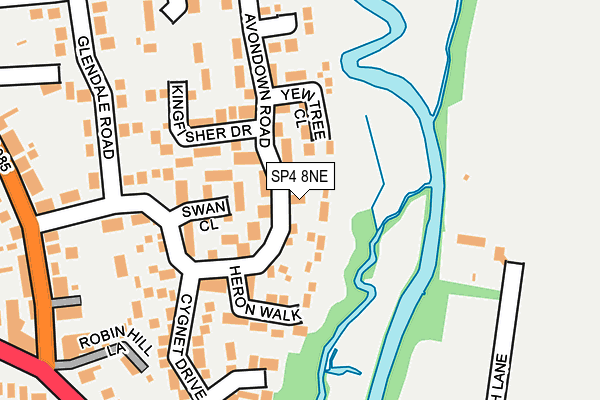 SP4 8NE map - OS OpenMap – Local (Ordnance Survey)