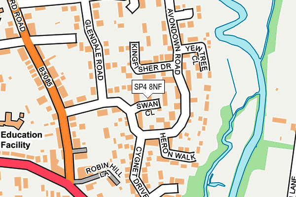 SP4 8NF map - OS OpenMap – Local (Ordnance Survey)