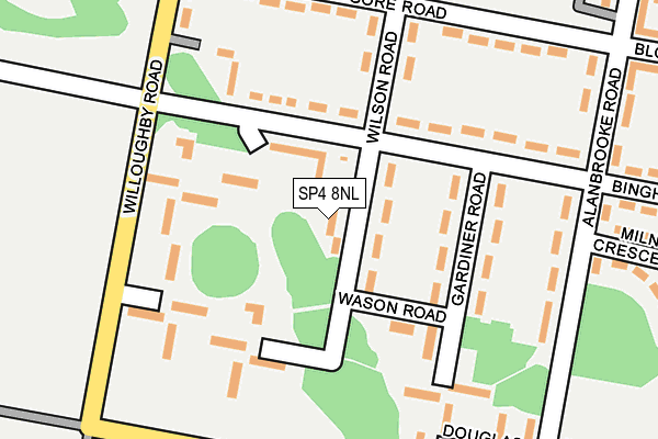 SP4 8NL map - OS OpenMap – Local (Ordnance Survey)