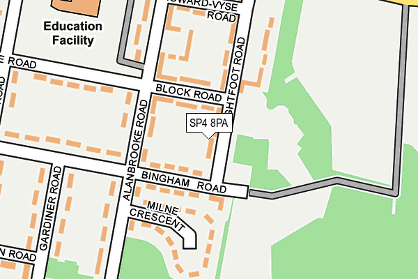 SP4 8PA map - OS OpenMap – Local (Ordnance Survey)