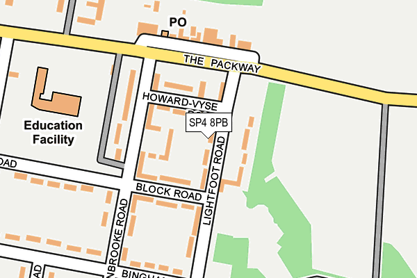 SP4 8PB map - OS OpenMap – Local (Ordnance Survey)