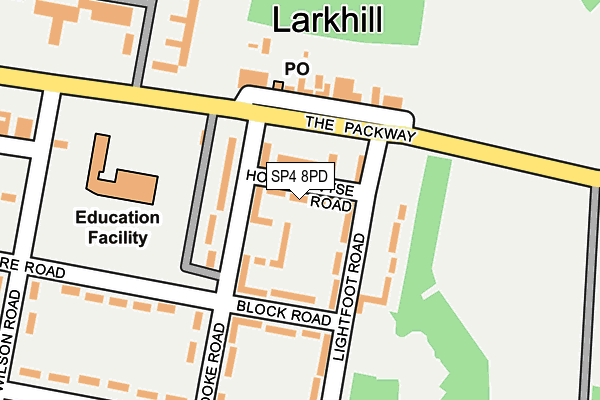 SP4 8PD map - OS OpenMap – Local (Ordnance Survey)