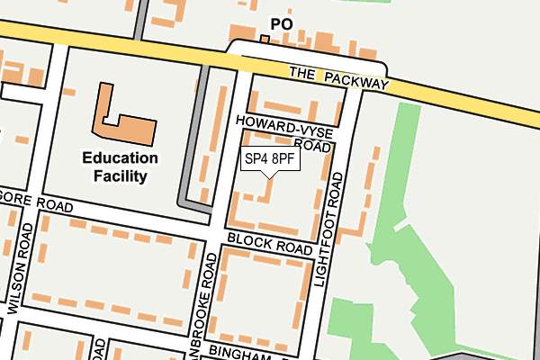 SP4 8PF map - OS OpenMap – Local (Ordnance Survey)