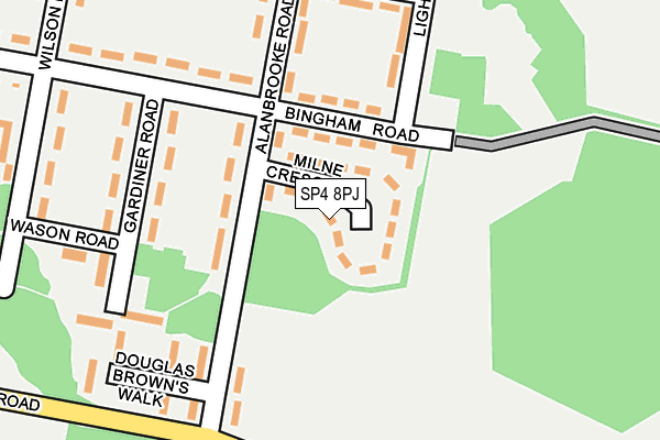 SP4 8PJ map - OS OpenMap – Local (Ordnance Survey)
