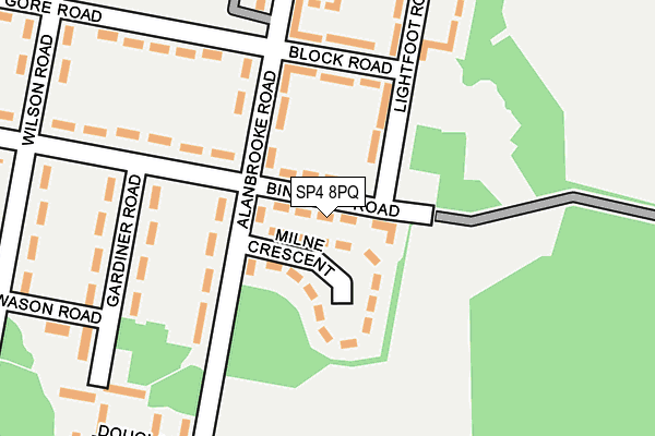 SP4 8PQ map - OS OpenMap – Local (Ordnance Survey)