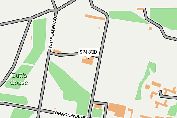 SP4 8QD map - OS OpenMap – Local (Ordnance Survey)