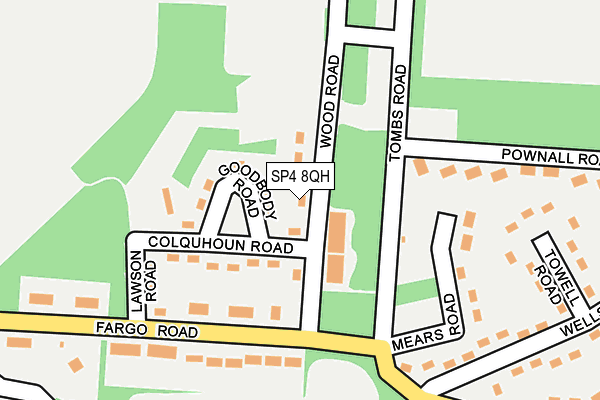 SP4 8QH map - OS OpenMap – Local (Ordnance Survey)
