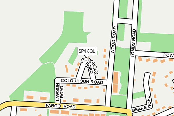 SP4 8QL map - OS OpenMap – Local (Ordnance Survey)