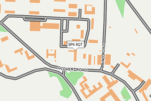 SP4 8QT map - OS OpenMap – Local (Ordnance Survey)