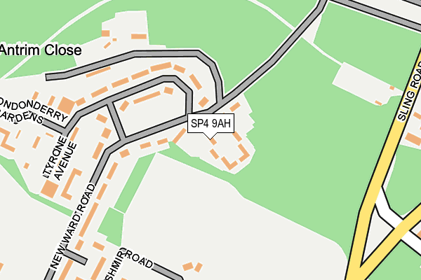 SP4 9AH map - OS OpenMap – Local (Ordnance Survey)