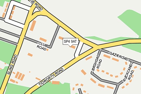 SP4 9AT map - OS OpenMap – Local (Ordnance Survey)