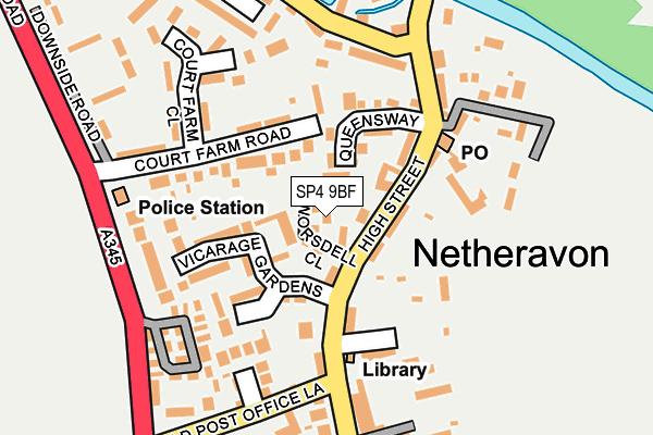SP4 9BF map - OS OpenMap – Local (Ordnance Survey)