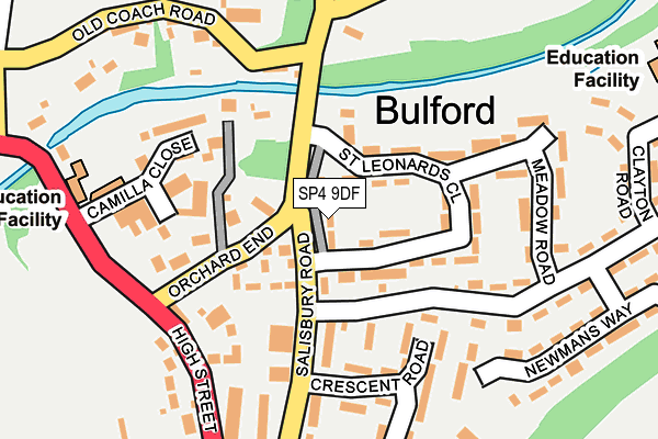 SP4 9DF map - OS OpenMap – Local (Ordnance Survey)