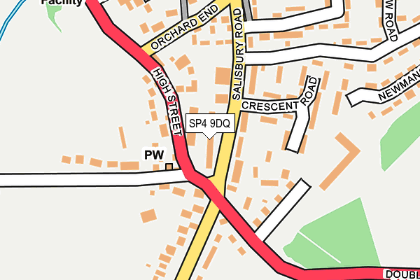 SP4 9DQ map - OS OpenMap – Local (Ordnance Survey)