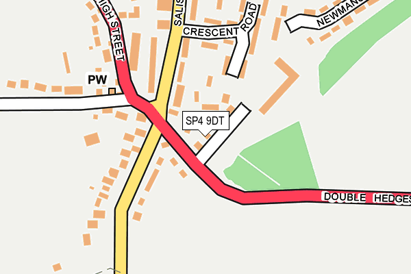 SP4 9DT map - OS OpenMap – Local (Ordnance Survey)