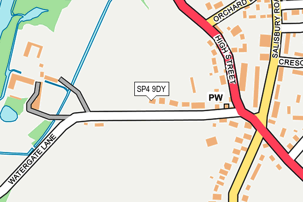 SP4 9DY map - OS OpenMap – Local (Ordnance Survey)