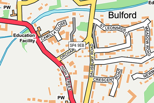 SP4 9EB map - OS OpenMap – Local (Ordnance Survey)