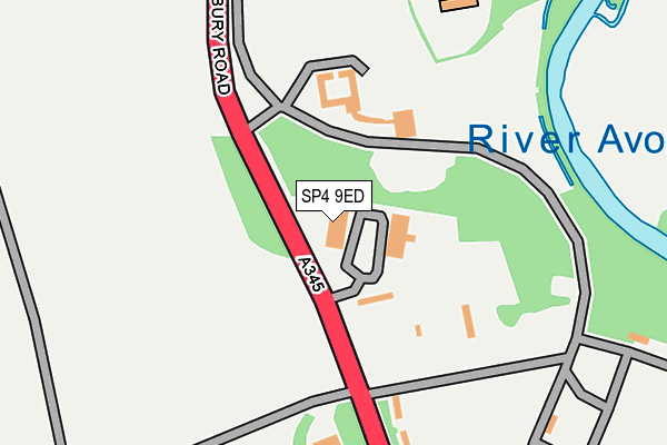 SP4 9ED map - OS OpenMap – Local (Ordnance Survey)