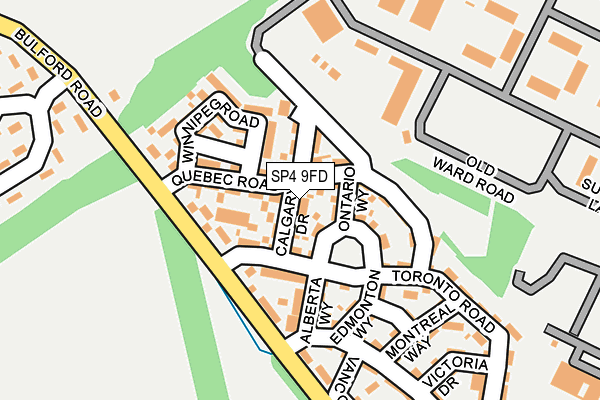 SP4 9FD map - OS OpenMap – Local (Ordnance Survey)