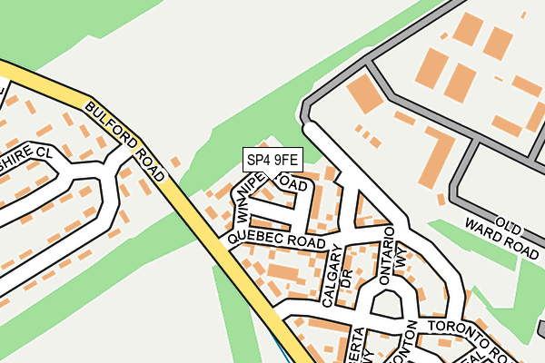 SP4 9FE map - OS OpenMap – Local (Ordnance Survey)