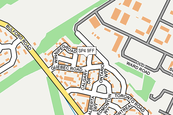 SP4 9FF map - OS OpenMap – Local (Ordnance Survey)