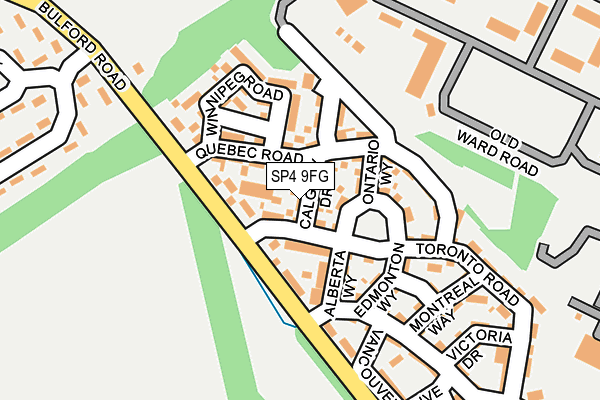 SP4 9FG map - OS OpenMap – Local (Ordnance Survey)