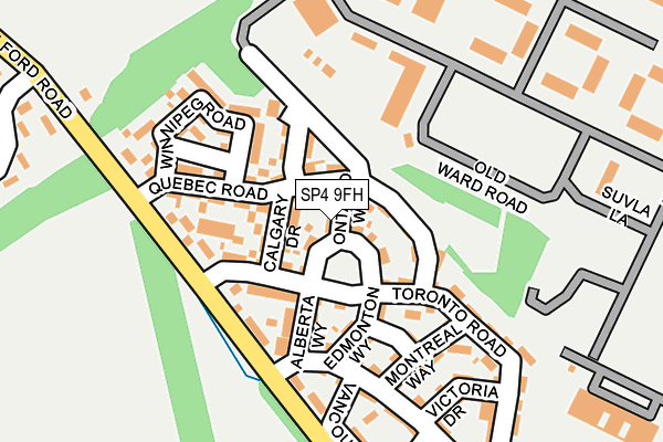 SP4 9FH map - OS OpenMap – Local (Ordnance Survey)
